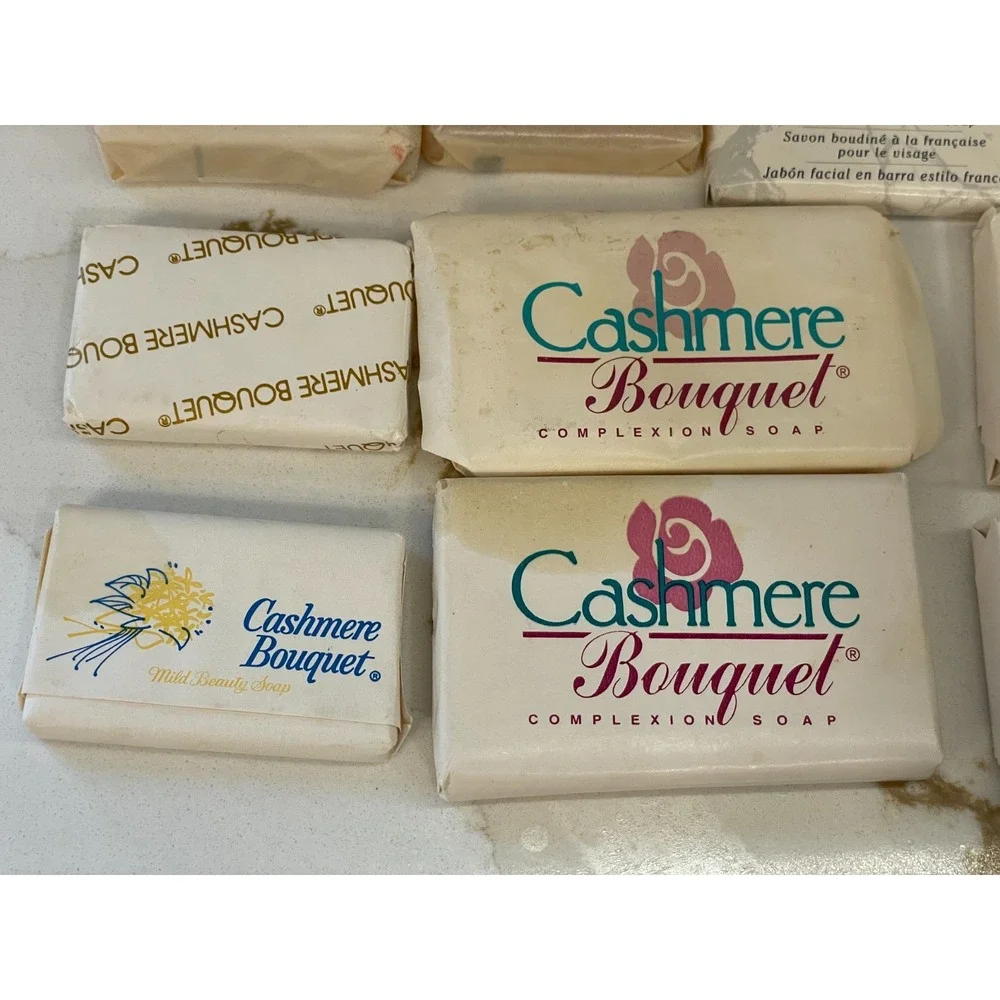 Vintage Facial Complexion Soap Travel Lot 12 Cashmere Bouquet Peter Thomas‎ Roth